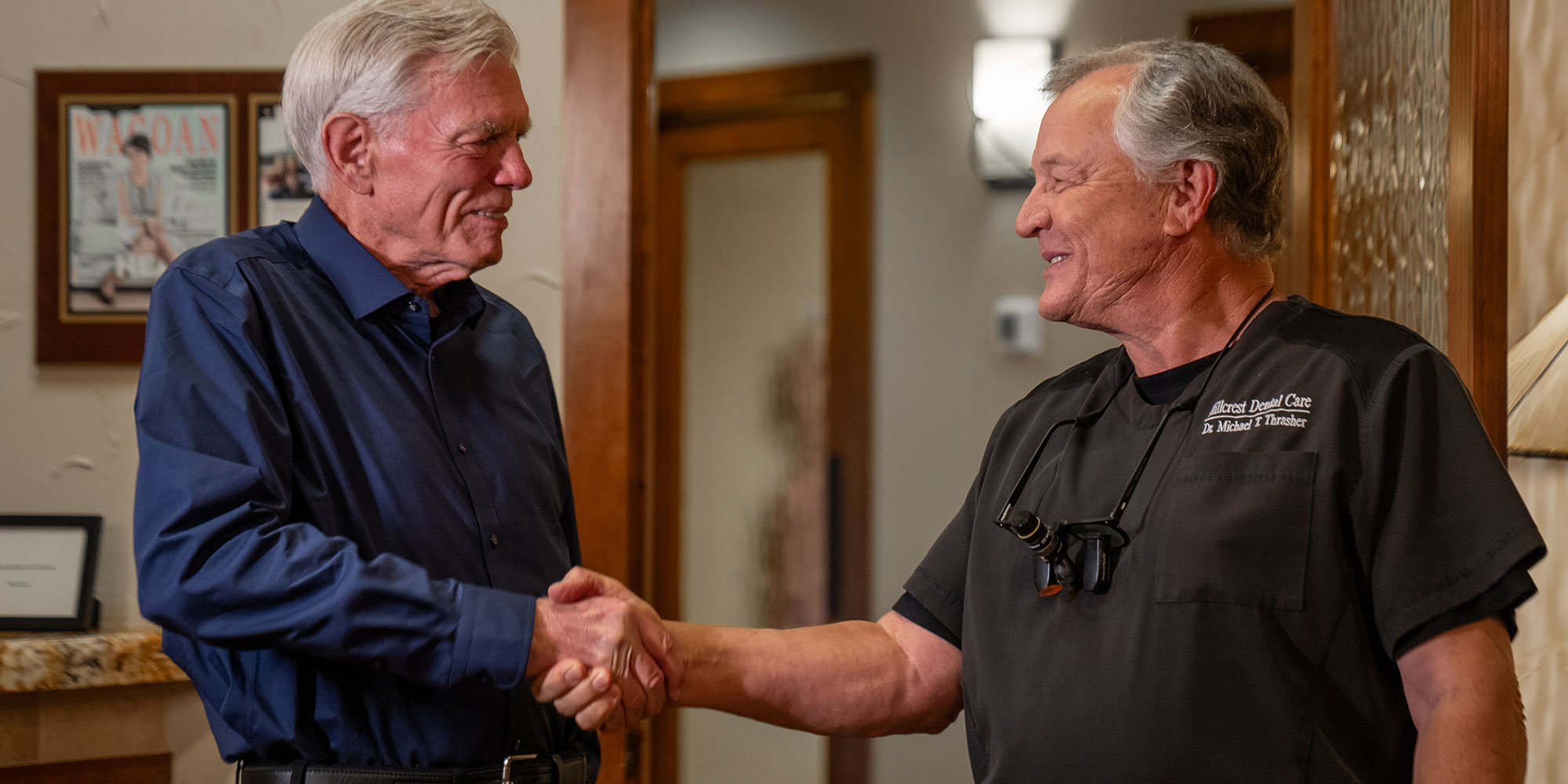 Doctor and Paitent shaking hands