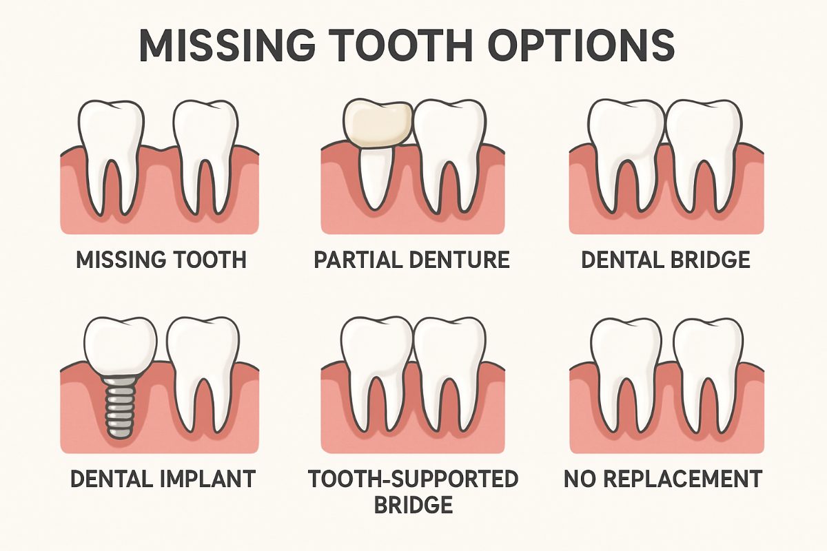 tooth replacement options graphic.