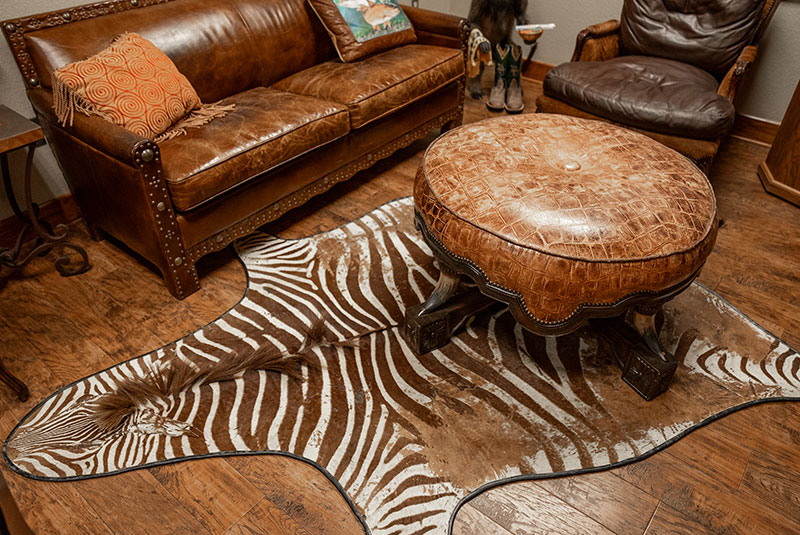 zebra rug